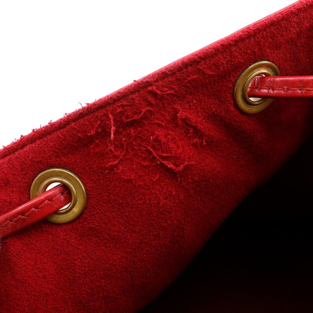 LOUIS VUITTON Petit Noe Shoulder Bag M44107 Castilian red Red Epi Leather Women Used