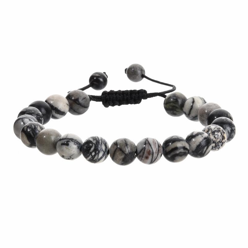 Leisure and Fashion Series Hand Chain Natural Stone Jade Mix and Match Weaving Bracelet Ornaments Gift