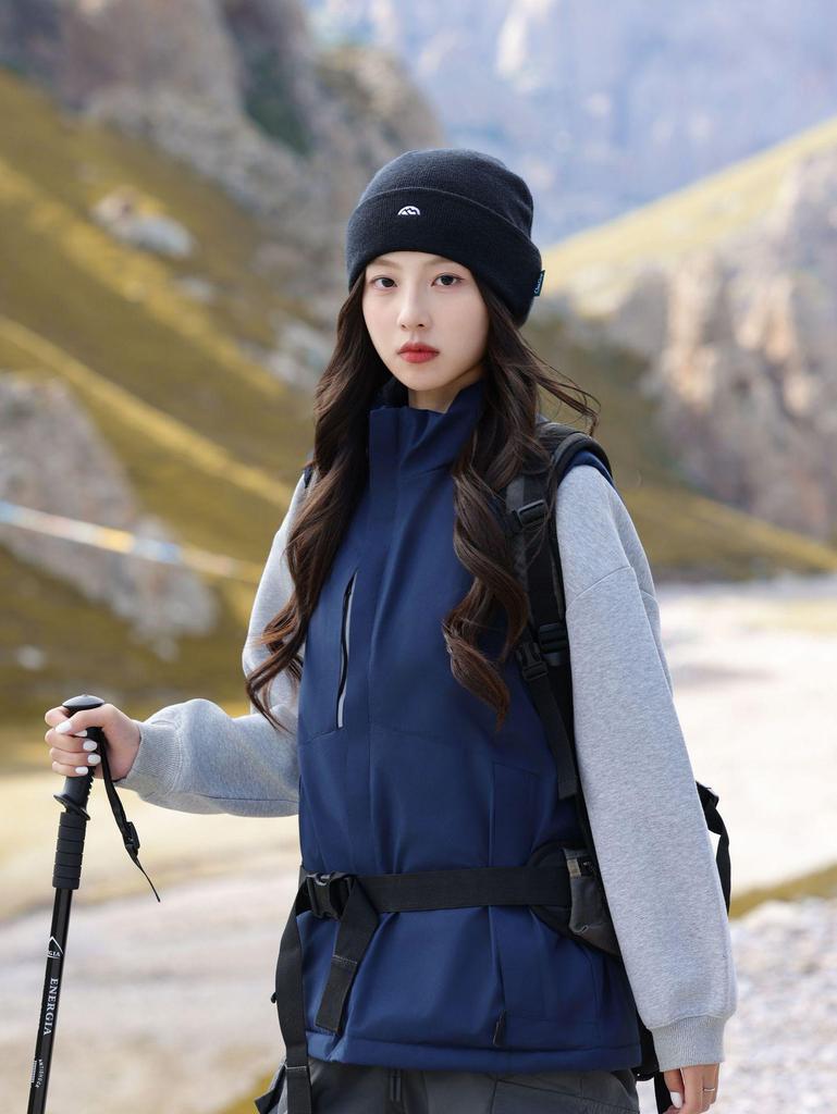 Women's Knitted Beanie Hat: Autumn/Winter, Korean Style, Ear Protection, Windproof, Outdoor Mountaineering Fashion.