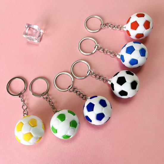 Compact Lightweight Keychain Pendant, Football Shape Key Holder, Smooth Surface Portable Fan Gift Accessory