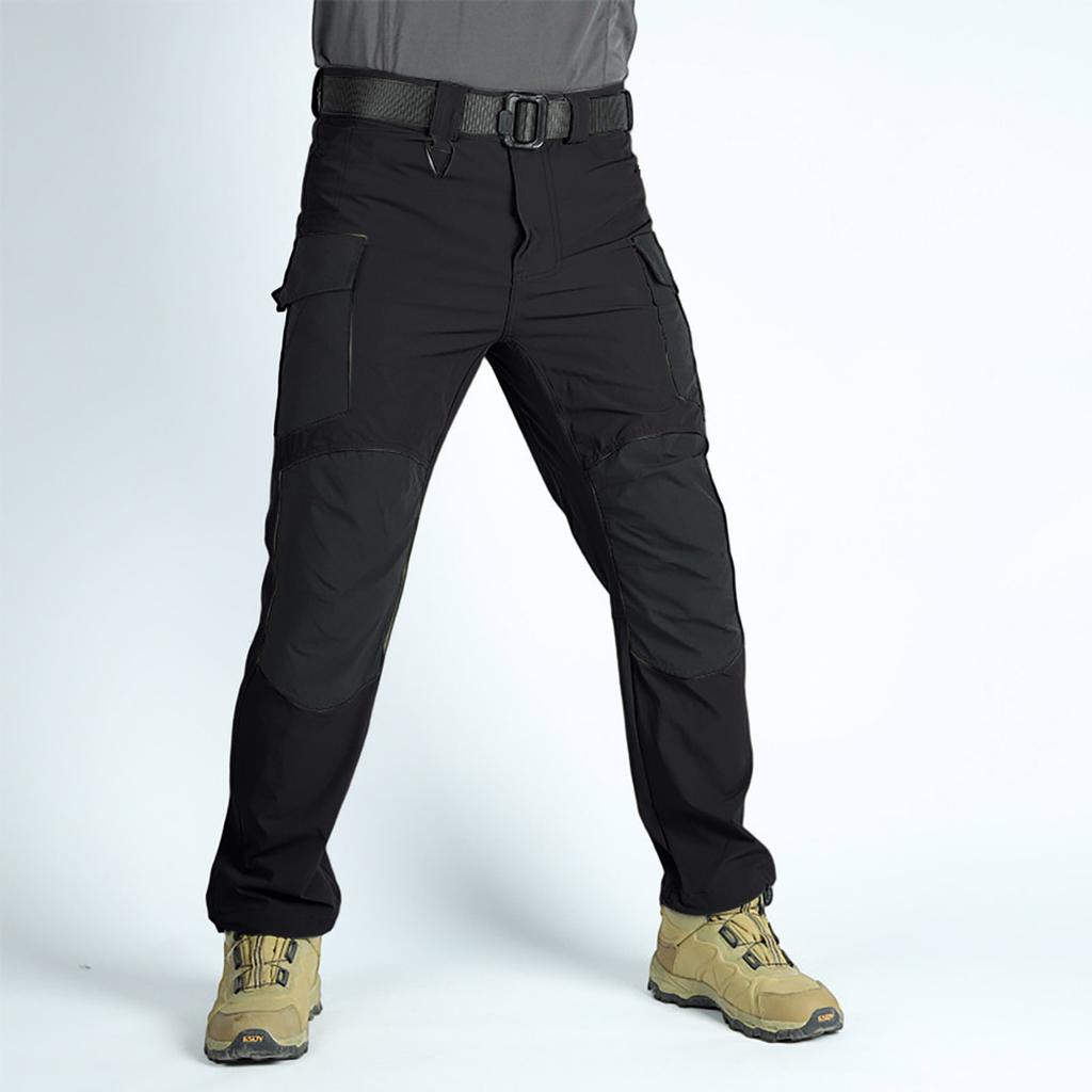 Men's Work Pants Outdoor Work Fishing Camping Wear-resistant Multi-Pocket Work Pants (Belt Not Included)