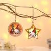 LED Luminous Christmas Decoration DIY Crafts Christmas Tree Ornament  Holiday