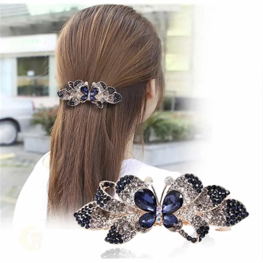 MOONH Hairpin Hair Accessory Claw Hairpin Hairpin Accessory Deep Blue