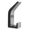 Self Adhesive Wall Black Robe Hook Space Aluminium Clothes Hangers Heavy Duty Coat Bathroom Toilet Towel Hook for Kitchen
