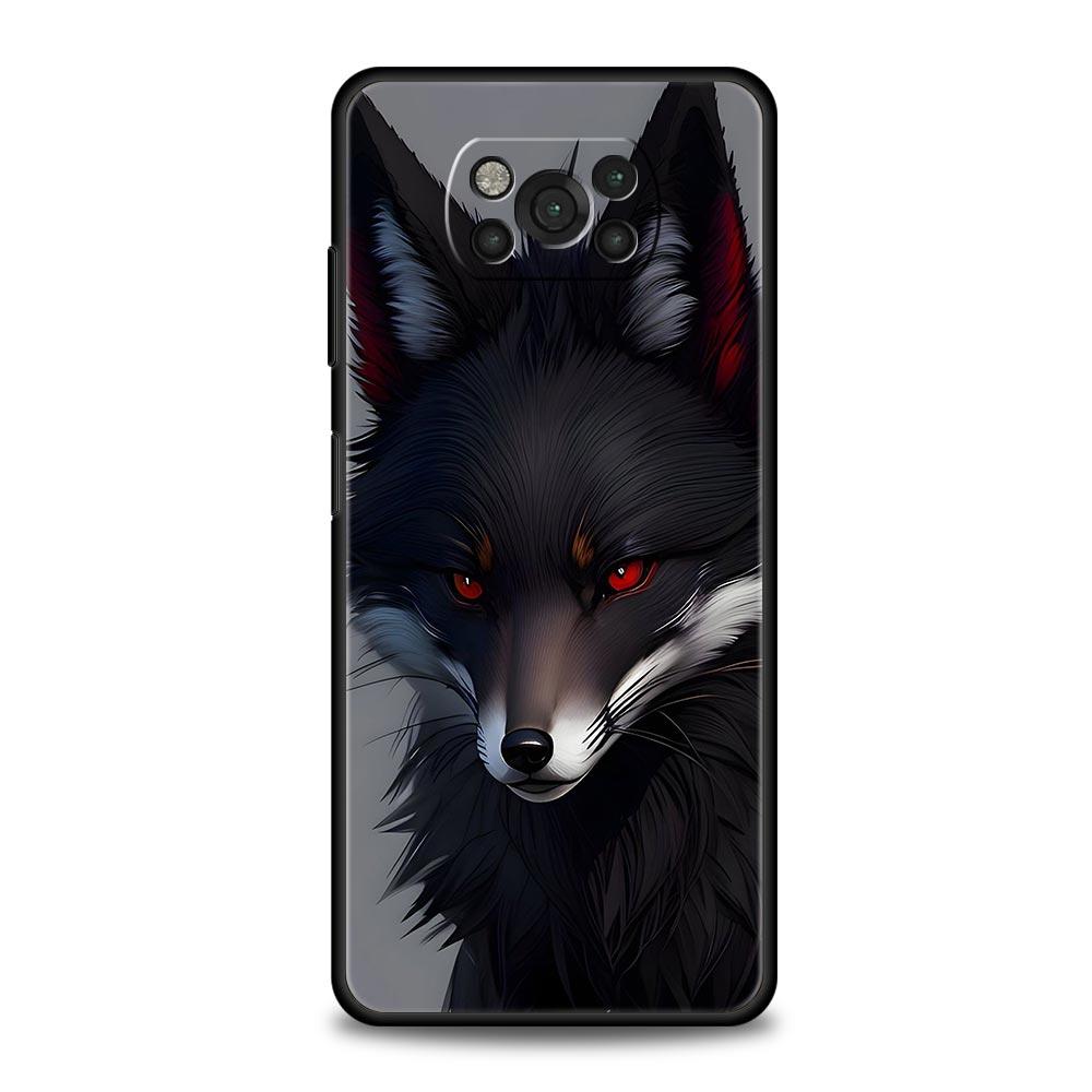 Red Fox Phone Case Cover for Xiaomi Poco F7 Ultra F6 F5 F4 F3 X6 X5 X4 X3 NFC C51 C55 M4 GT 5G Soft TPU Shell Fundas Capas Bags