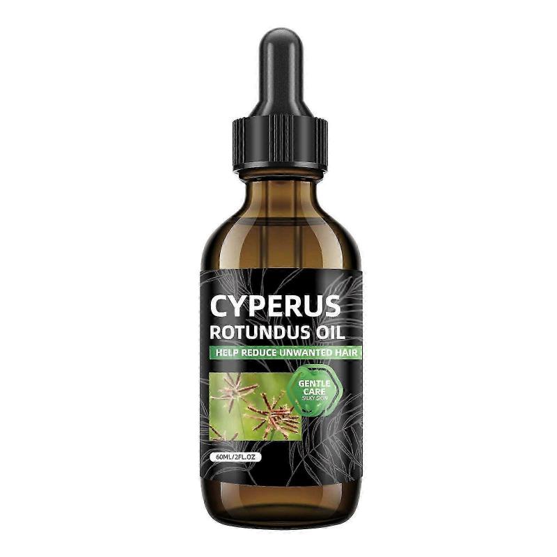 Cyperus Rotundus Öl zur Haarentfernung, Natürliches Cyperus Rotundus Öl zur Reduzierung des Haarwuchses, Beruhigend & Feuchtigkeitsspendend, Glatte Haut, Geeignet für Alle Ski