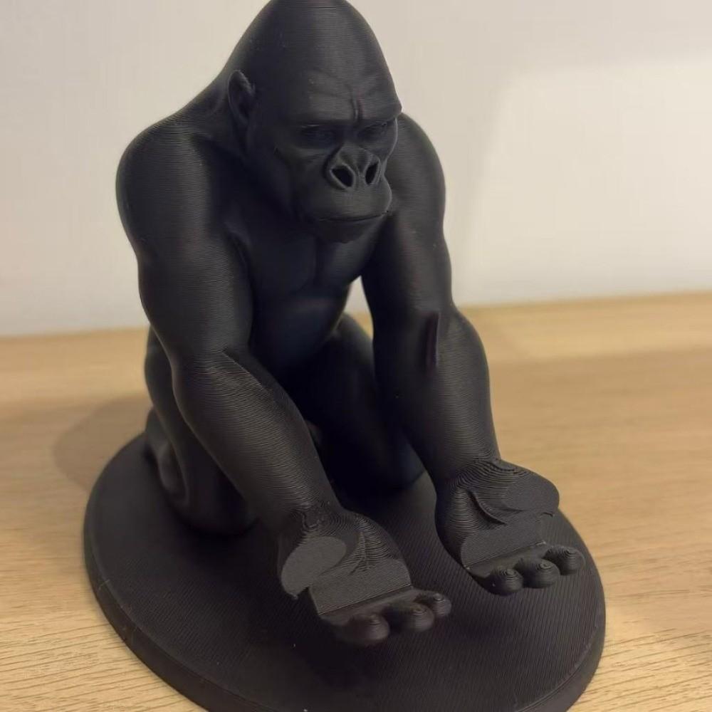 3D Printed Gorilla-Shaped Stand Creative Desktop Accessory Phone Stand Pen Holder Office
