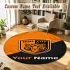 Round Rug Custom NameHull City Pattern Non Slip Carpet Home Floor Decor