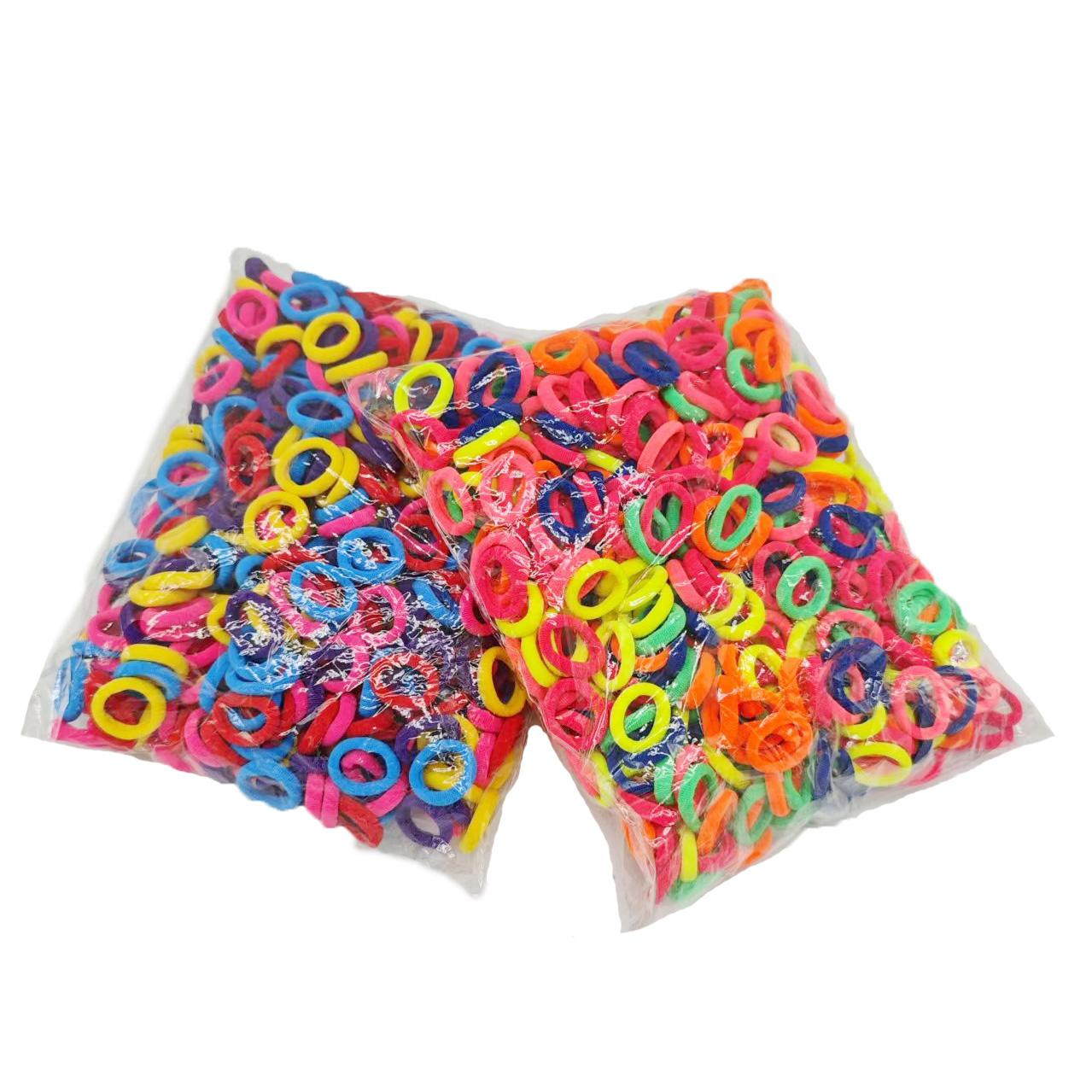 

998pcs Colorful Basic Nylon Ealstic Hair Ties for Girls Ponytail Hold Scrunchie Rubber Band Kid Fashion Hair Accessories 998pcs