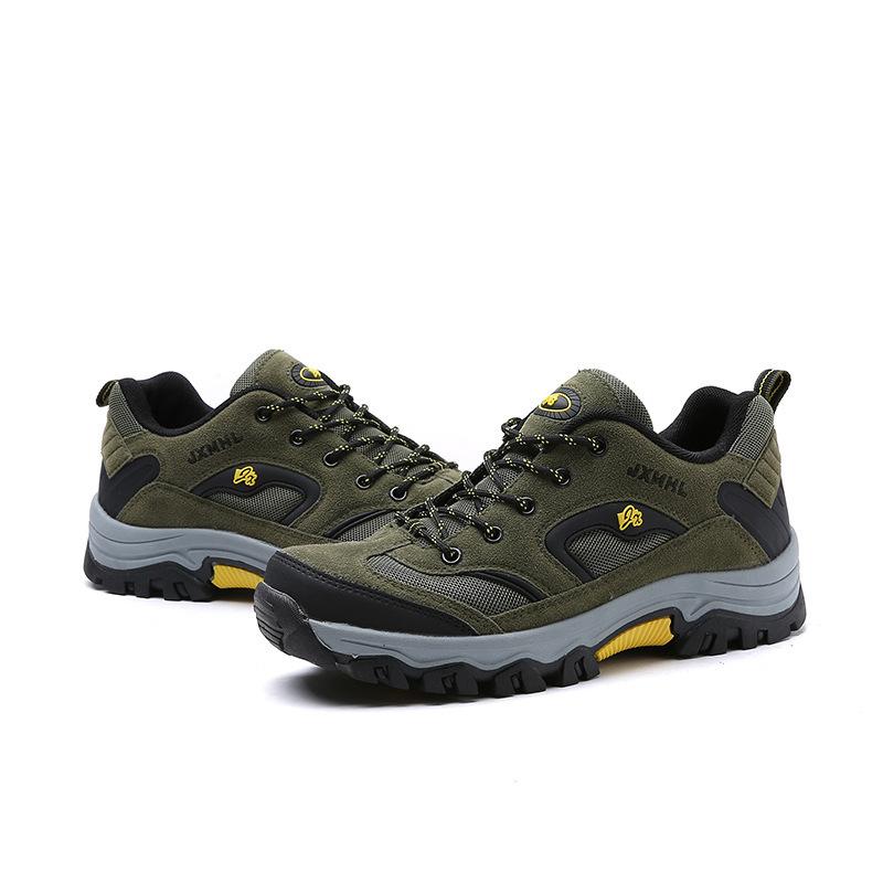 Autumn and Winter Men's Low-top Non-slip Outdoor Hiking Shoes Large Size Casual Walking Shoes Breathable Travel Shoes Hiking Shoes