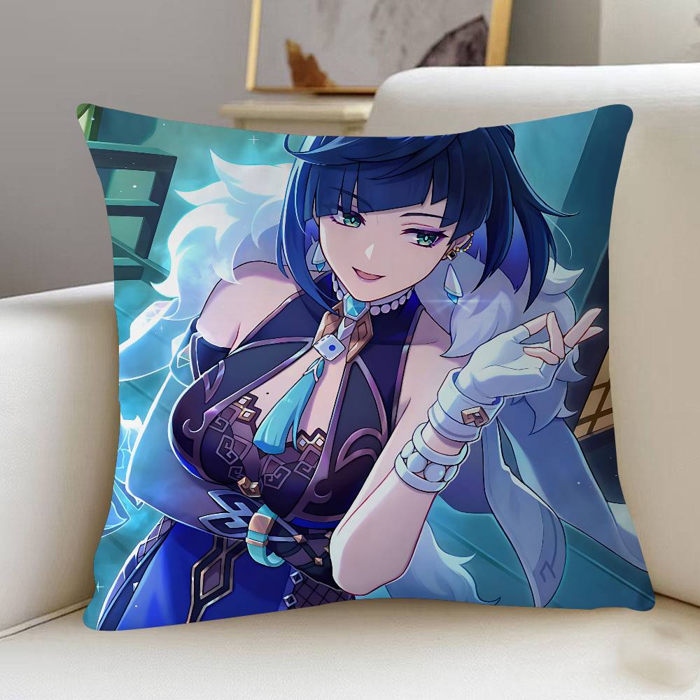 Yelan Anime Pillow Cover Design Cushion Cover Decor Holiday Decorati
