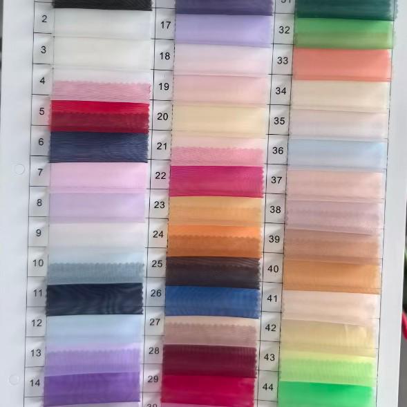 RPET Högdensitet Flytande Organzatyg för Formella Klänningar, Brudklänningar och Hemtextilier