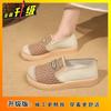 Fashion One-pedal Mesh Breathable Soft Sole Versatile Low-top Shoes Single Shoes 2025 New Simple Trendy Shoes Women's Summer