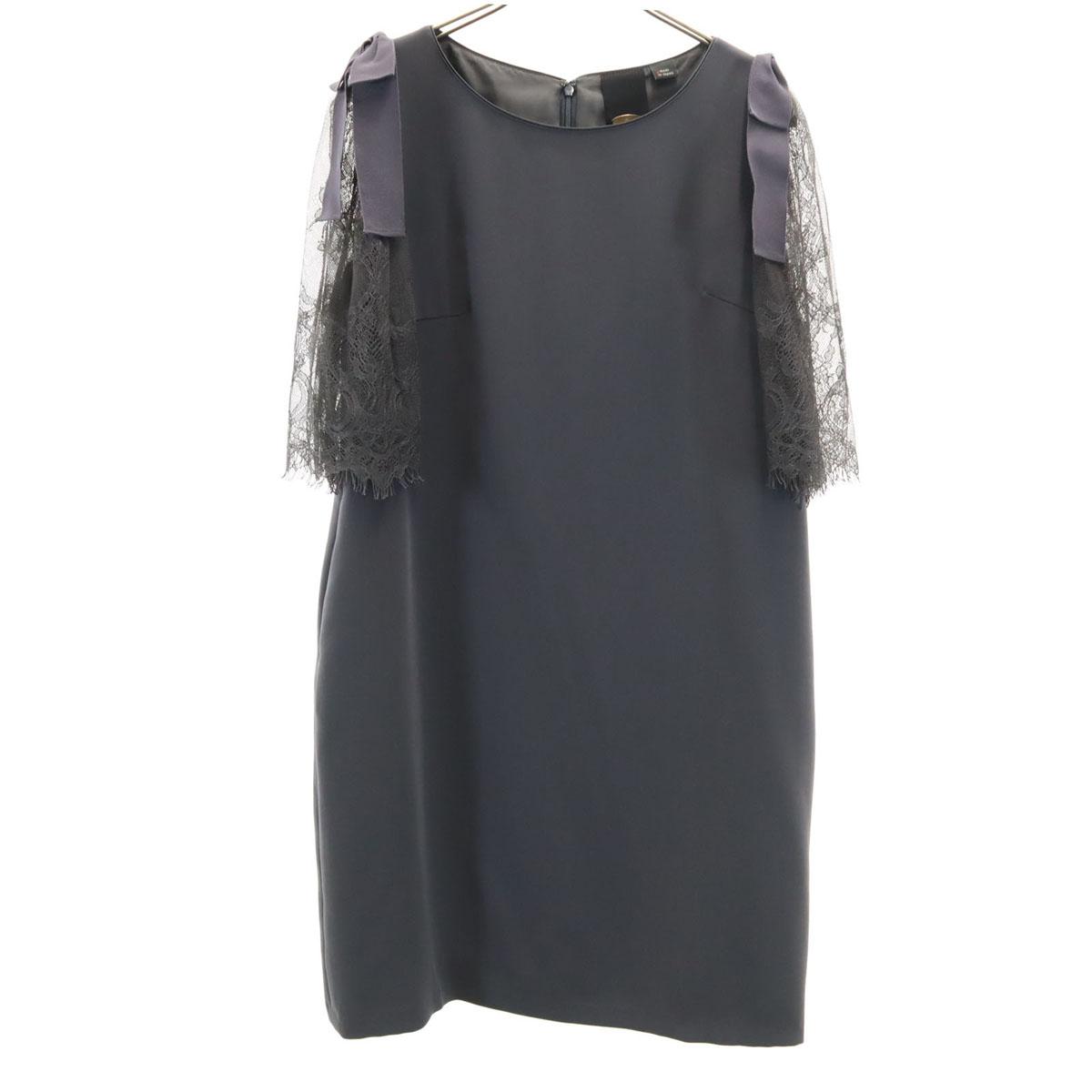 

LUNA made in Japan Five-quarter sleeve Lace sleeves one piece 38 formal Women Used