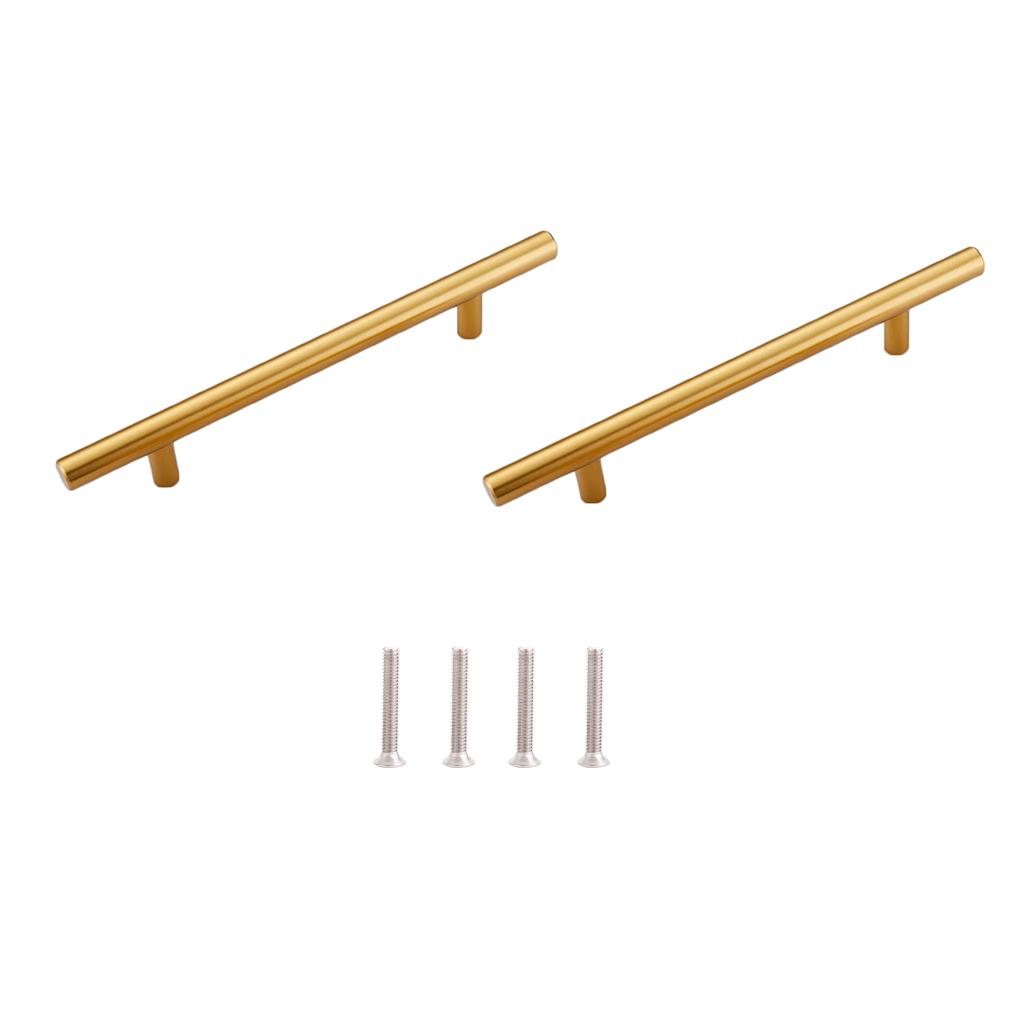 2pcs Stainless Handle Cabinet Drawer Closet Door Handle Wall Cabinet Handle Hollow Ple Furniture Hardware Accessories