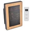 LCD Weather Forecast Station with RCC Receiving Function Wireless Thermometer Hygrometer 100?240VUS
