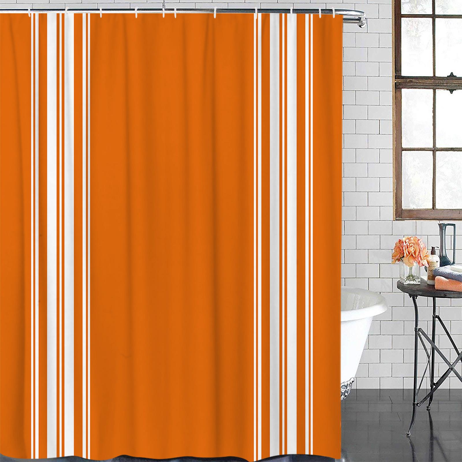 

Помаранчевий трикутник геометрія помаранчевий водонепроникний декор ванної кімнати штора для душу з гачком штори для ванни аксесуари для ванної кімнати 180Wx180H CM