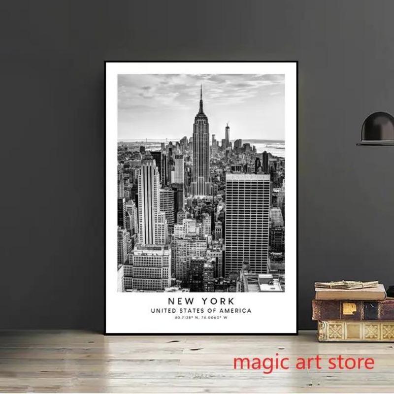 Florence Italy  Rome Travel Landmarks Art  Colosseum Black and White Canvas Wall Prints  Home Decor Poster