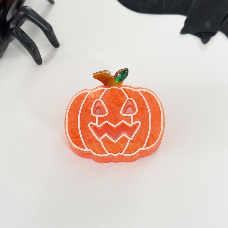 Sparkling Halloween Hairpins Permanent Acrylic Material Comfortable Wear Party Theme Accessories for Women Men Children