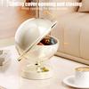 Storage Box Spherical Candy Container with Two-layer Storage Design Organizer for Bedroom Living Room
