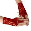 Handschuhe Handgefertigt Braut Hochzeit Handschuh Stickerei Spitze Armband & Verstellbares Seil