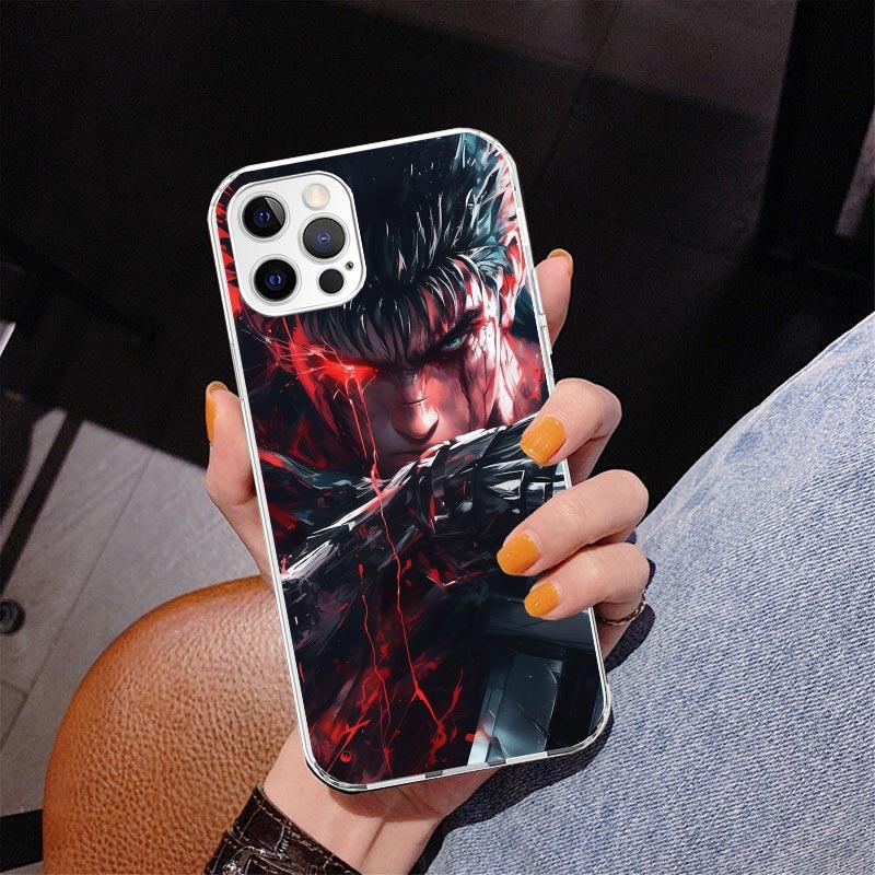 

Чехол для телефона с принтом аниме G-Guts B-Berserks для iPhone 17 Air 16 Pro Max 16E 15 + 14 Plus 11 12 13 Mini 7 8 SE Подарок Чехол Fundas iPhone 15 Pro