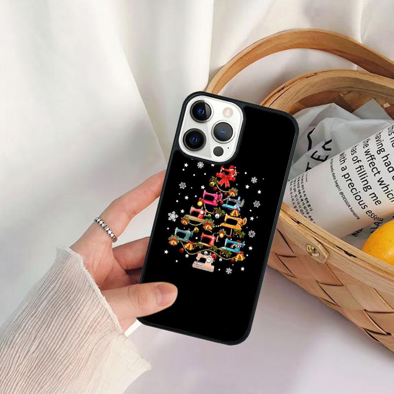 Vintage Sewing Machines Phone Case For iPhone 17 Air 16 15 14 11 12 13 Pro MAX Plus coque Cover Shell