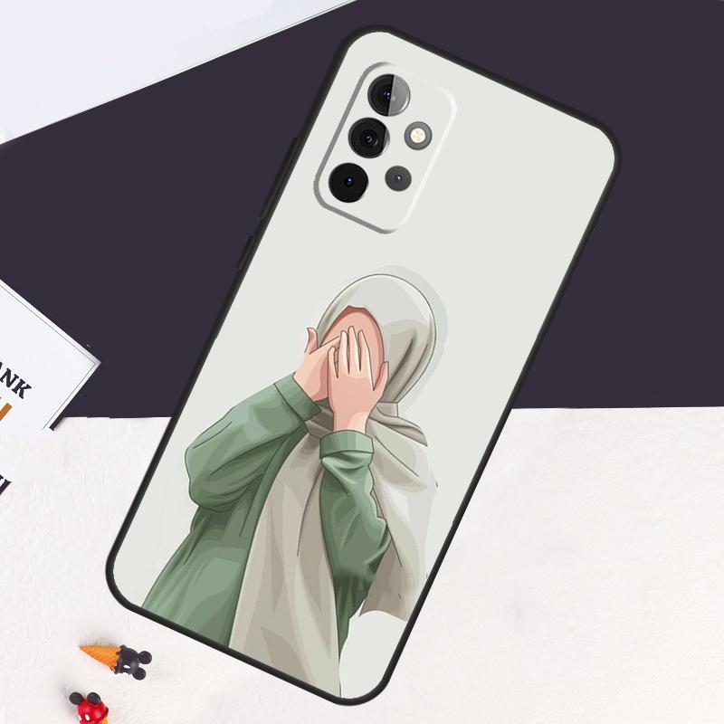 Muslim Islamic Arabic Hijab Gril Case For Samsung Galaxy A05 A06 A26 A16 A56 A36 A22 A32 A52 A54 A34 A14 A55 A15 A53 A33 A35