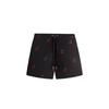 Printed Cherry Cupro Linen Active Short Black Men Bottoms KHM061402-001