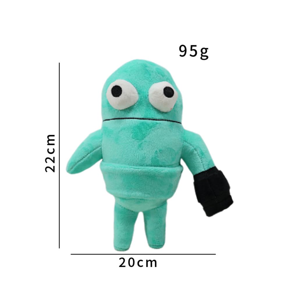 REPO Plush Game Character Present for Monster Game Fans Toy, Monster, Gift, (Light Blue)