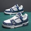 Autumn and winter new leather board shoes niche casual shoes sports shoes heightening men