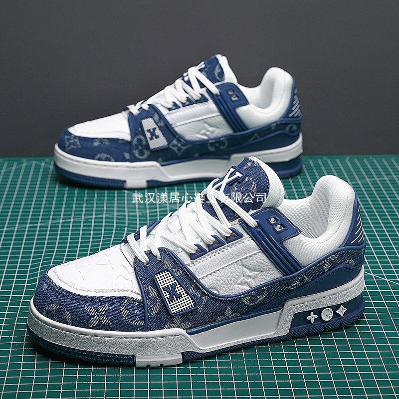 Autumn and winter new leather board shoes niche casual shoes sports shoes heightening men