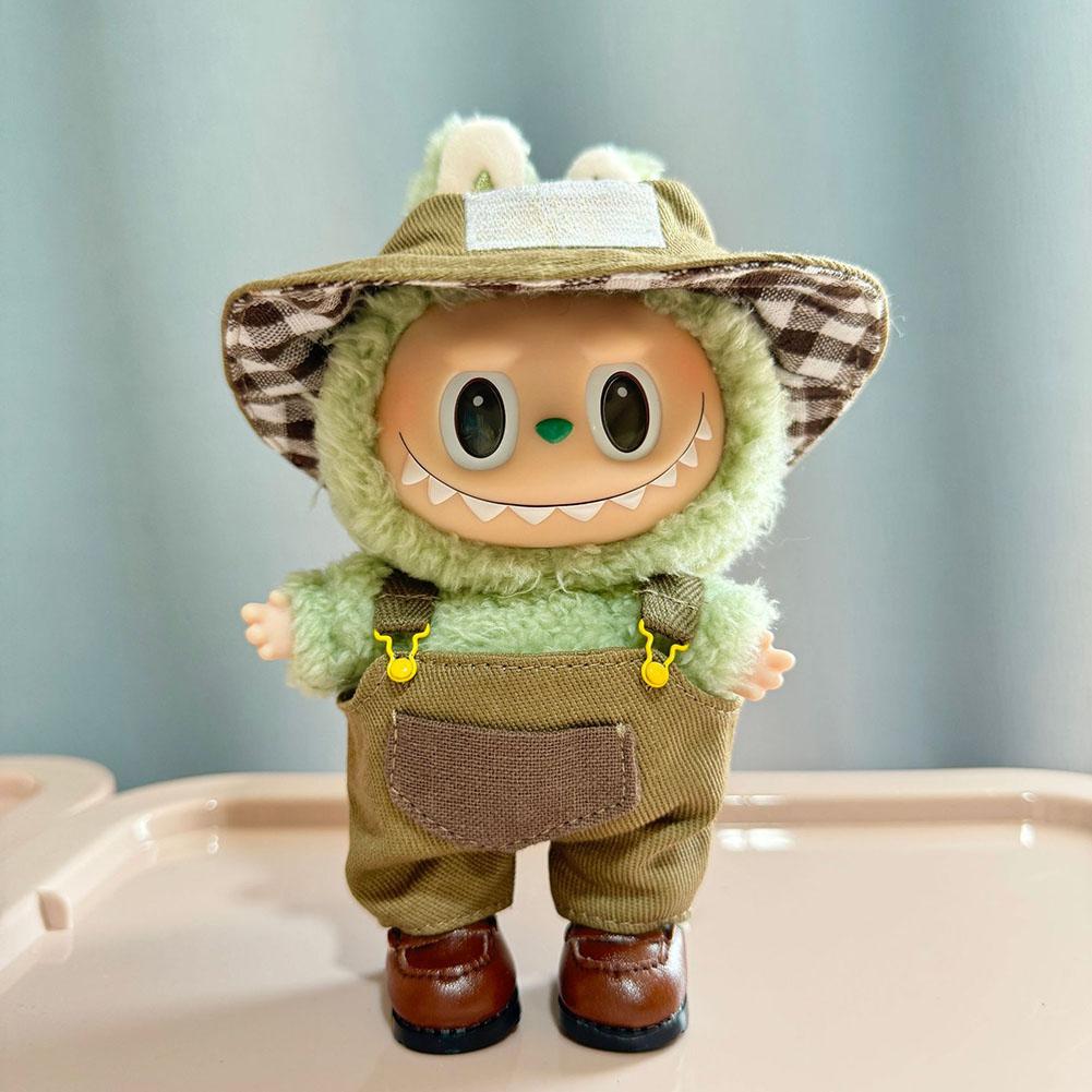 For 17cm Labubu Doll Clothes Fashion Clothes Hoodies Doll Clothes Hoodies Dolls Accessories Cute Decoration Little Cloths