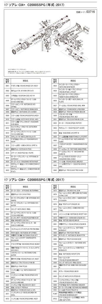 Genuine Parts 17 Soare C2000SSPG Handle Screw Cap Set Part 13AS1 CI4+ No.