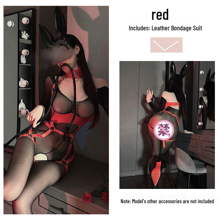 Wood Aoi's Lingerie Leather Bondage Temptation Restraint Role Play Uniform