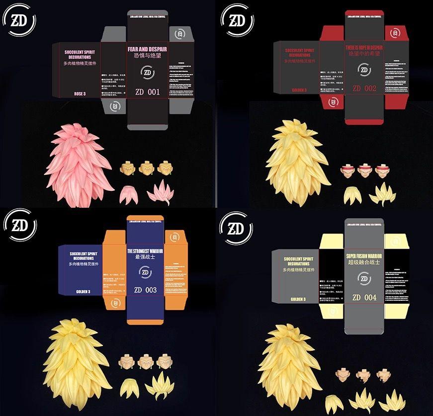 New Zd Studio Dragon Ball Shf Super Saiya Ssj3 Vegito Bardock Son Goku Goku Black Gogeta Head Accessories Kit Birthday Toy Gifts