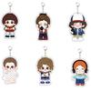 For Acrylic Keychain Peripheral Max Dustin Eleven Steve Lucas Mike Will Nancy Q Version Cartoons Backpack Pendant Festival Gift