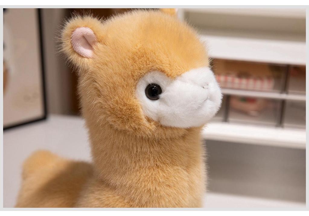 Adorable Realistic Alpaca Plush Sheep Zodiac Doll