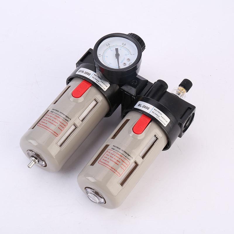 Airtac Air Source Processor Set: AFC2000 Oil-Water Separator, Air Filter, Pressure Regulator