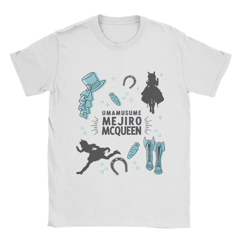 I Paused My Umamusume Career To Be Here Men T Shirt Tees Short Sleeve Round Collar T-Shirts Cotton Plus Size Clothes