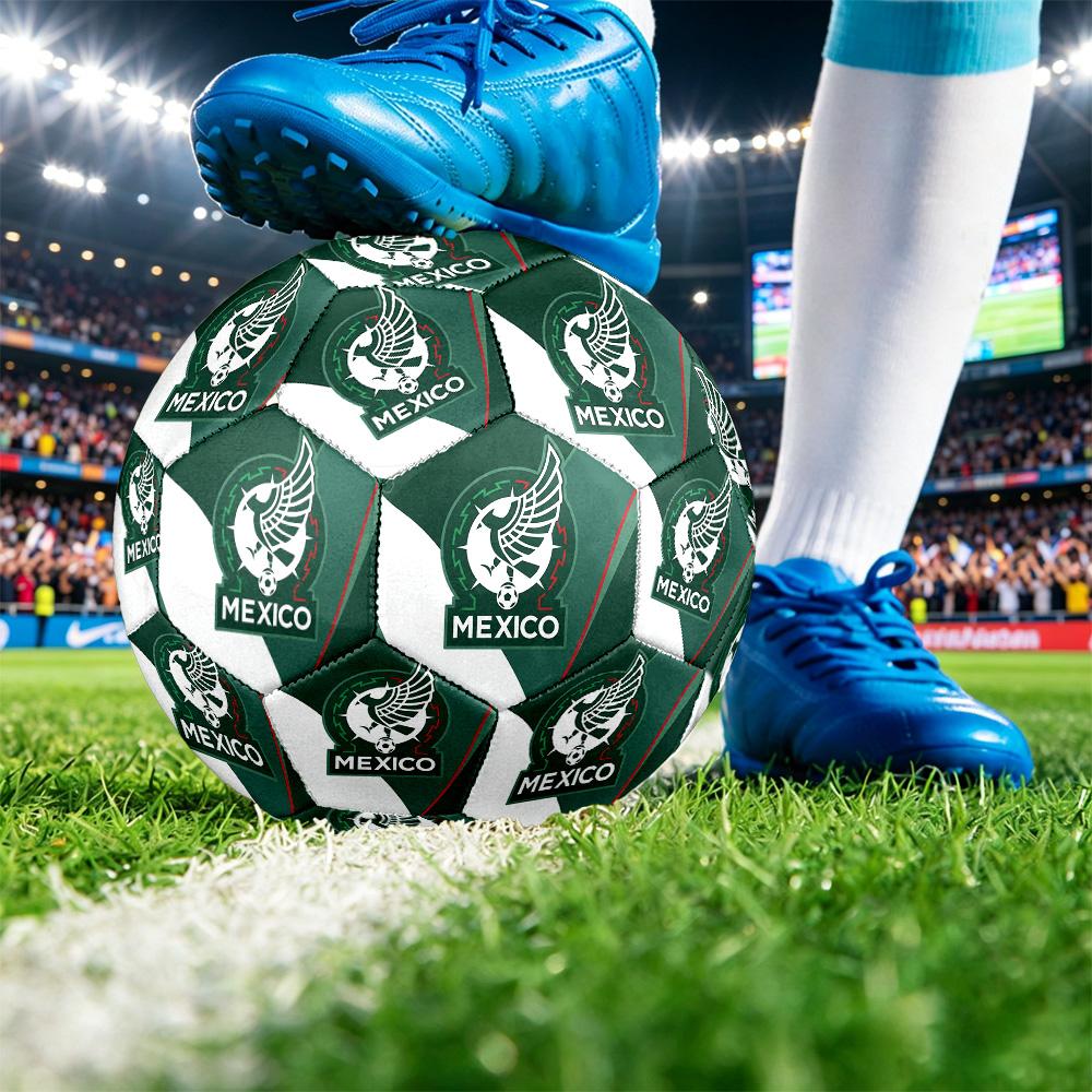 Mexico footbal Printed Size 5 Soccer Ball Wear Resistant Standard Adult Training Football Fan Gift for Indoor Outdoor Match Sports