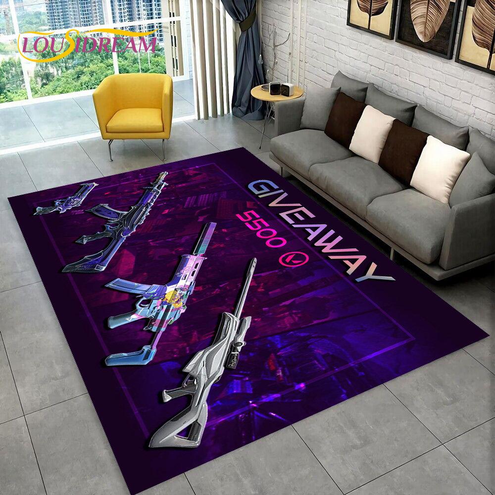 CS,USP,AK,M4,AWP,Rifle Pistol Cartridge Gun Area Rug,Carpet for Home Living Room Bedroom Sofa Doormat Decor,Non-slip Floor Mat