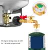 Multifuntional Propanes Grills Connectors Quick Attachs Propanes Conversion Fitting Metal Texture for BBQ Setuping