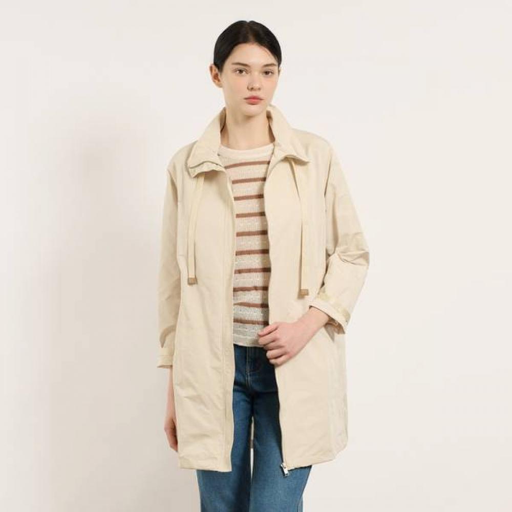 

Bcbg Drawstring Half Jumper B5m3r115 Khaki (45)/77