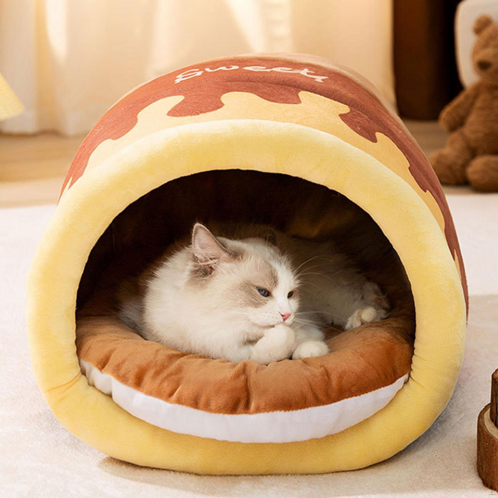 

Уютный домик для мелких домашних животных - самонагревающаяся кровать S brown