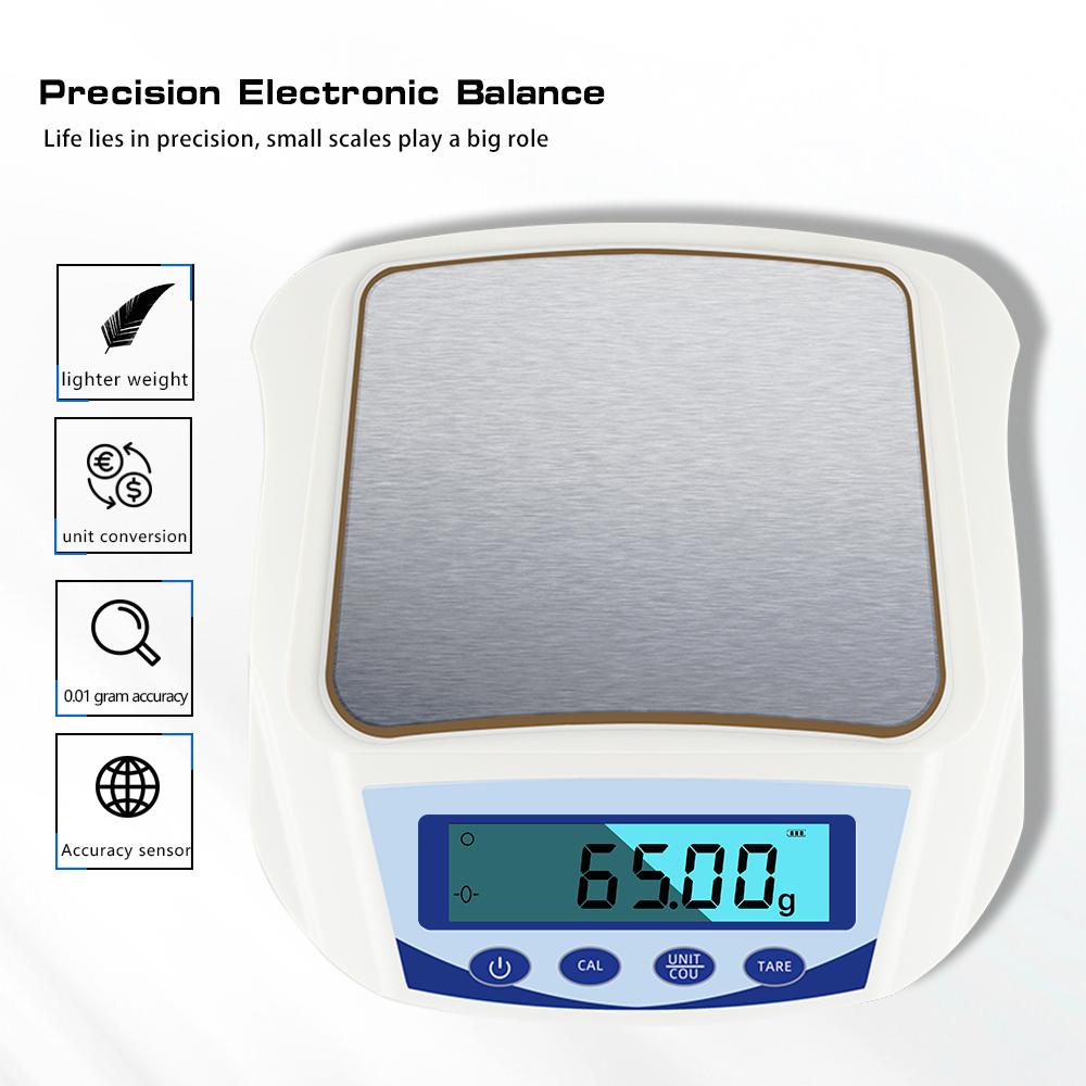 

Portable 1000g/0.01g Digital Electronic Balance Scale High Precision Laboratory Jewelry Pocket Scale Kitchen Weighing Machine China Mainland