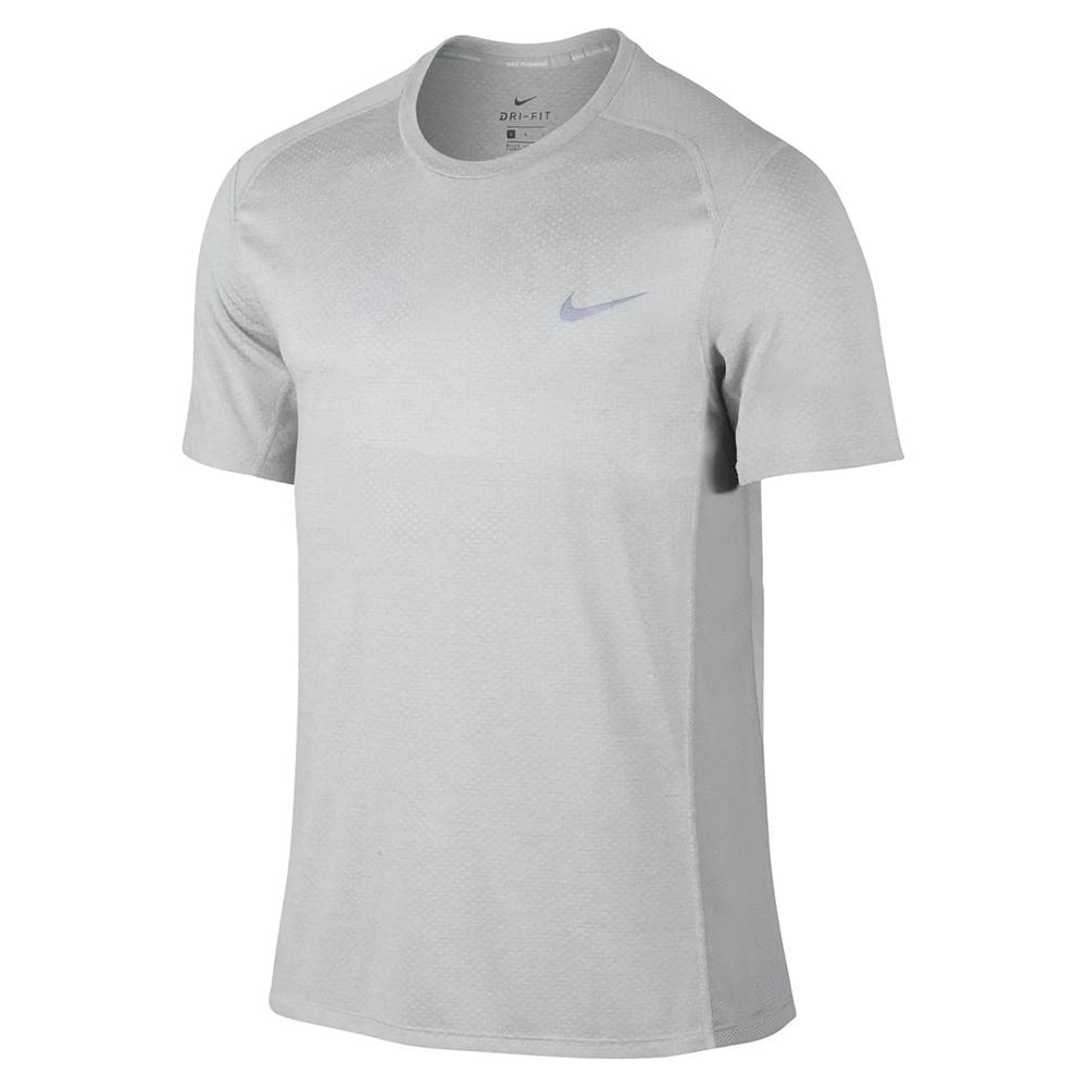 

Nike T Shirts Men s White Gray Crew Neck Moderate Straight Fit 834241-100 L