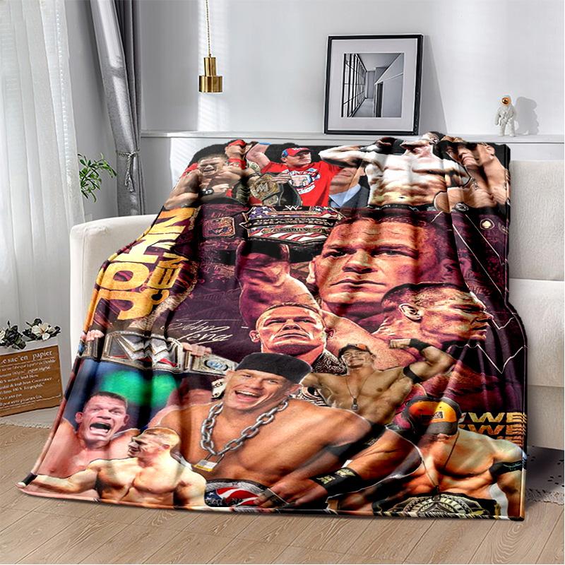 Wrestling entertainment John Felix Anthony Cena blanket Soft and warm flannel throw blanket Picnic blankets for beds Decoration