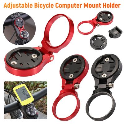 Lightweight 17g Aluminum Bicycle Computer Holder (Adjustable Angle) Stem-Mounted for Garmin/Cateye/Bryton for Mountain/Road Bike