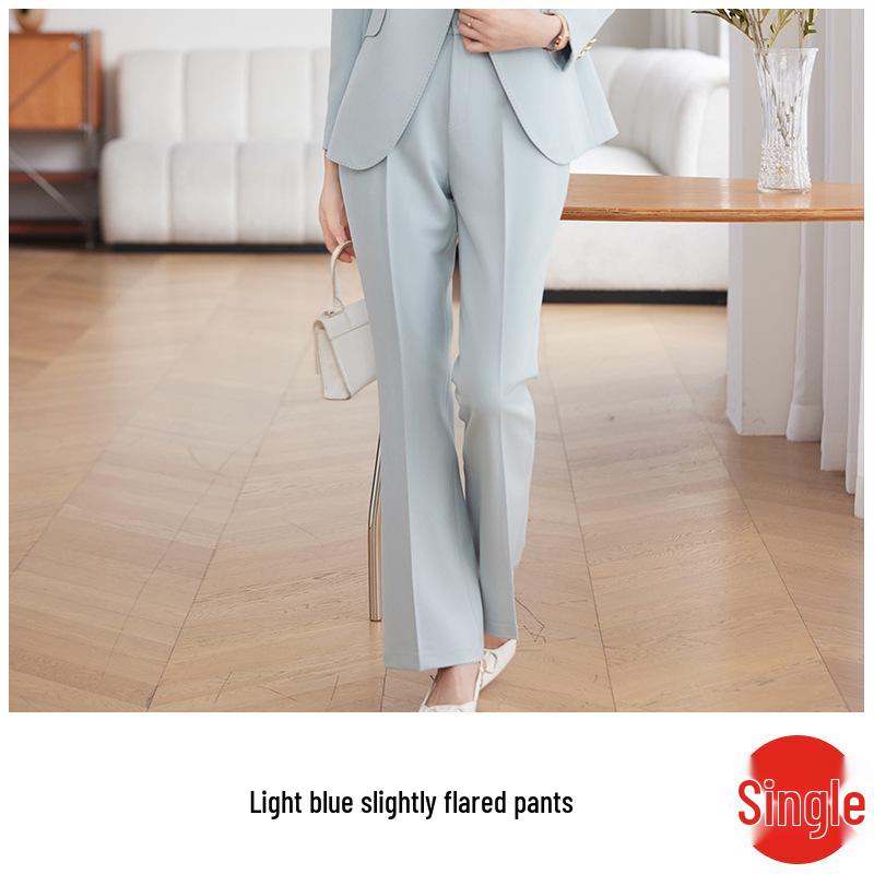 Women's Red Suit Jacket – Spring/Autumn Professional Formal Wear – Elegant Host Annual Meeting Attire – High-End Workwear Set